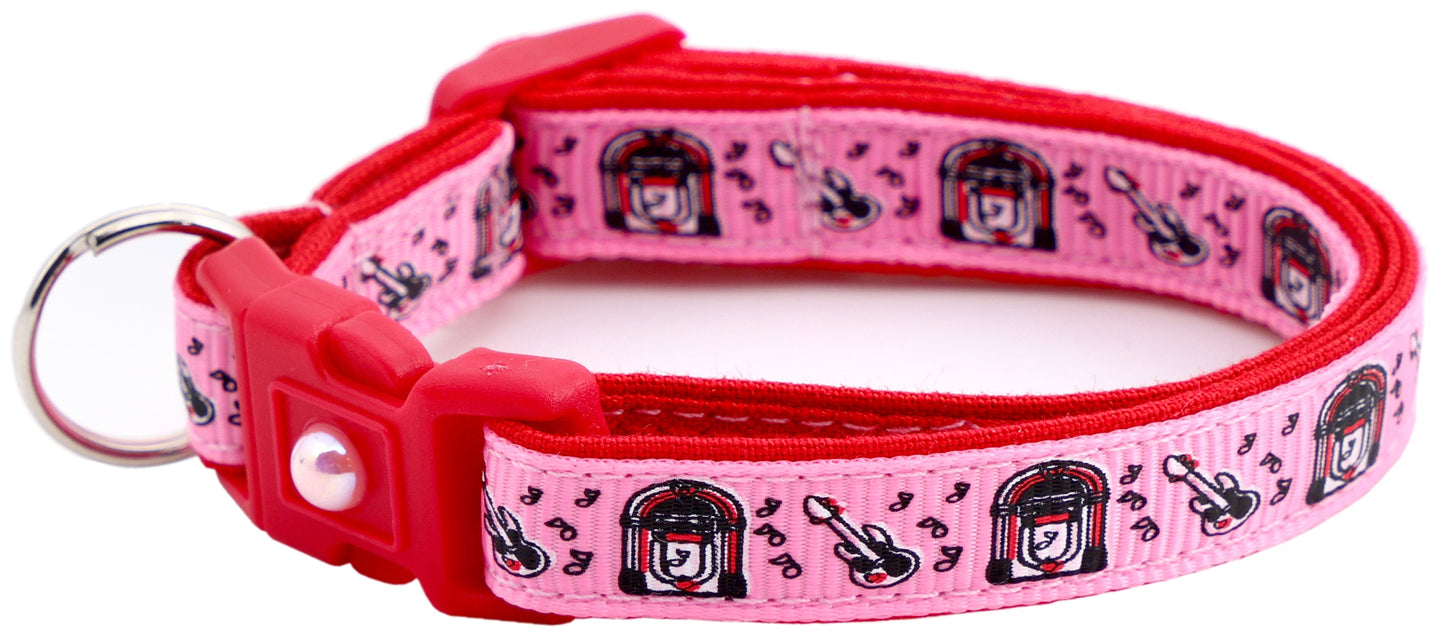 Soda Shop Guitars & Juke Boxes Cat Collar-22
