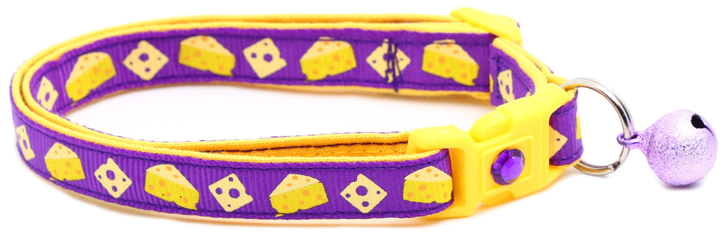Cheese Breakaway Cat Collar-15
