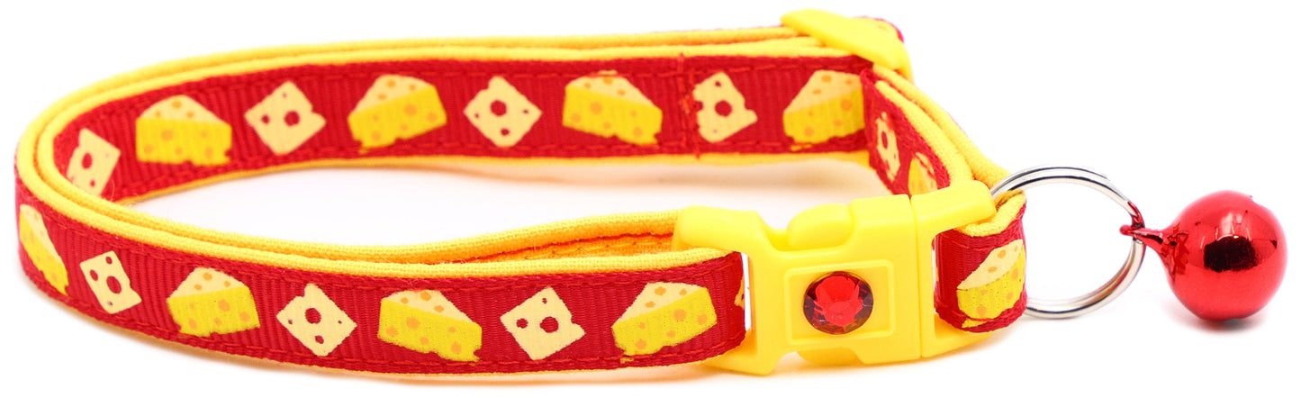 Cheese Breakaway Cat Collar-16