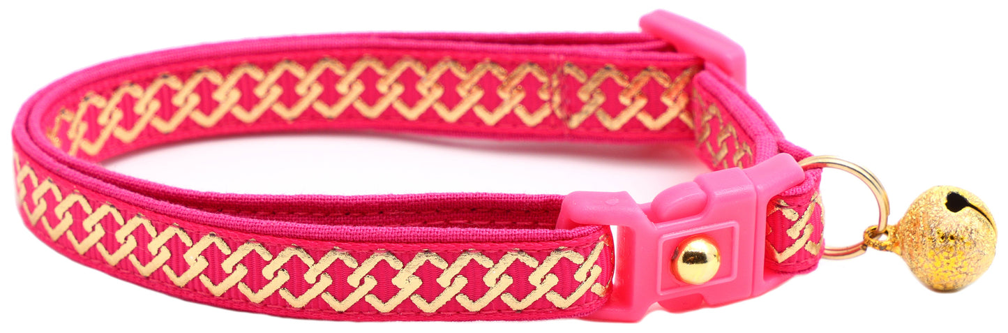 Gold Knots Breakaway Cat Collar-10