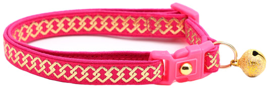 Gold Knots Breakaway Cat Collar-10