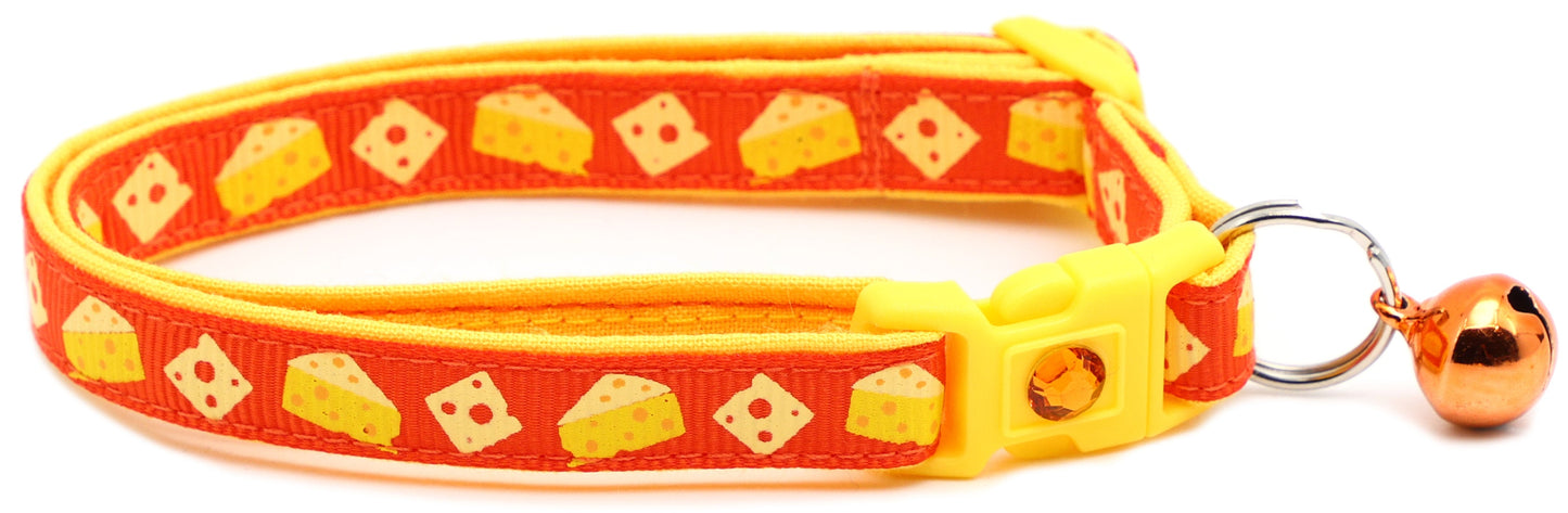 Cheese Breakaway Cat Collar-17