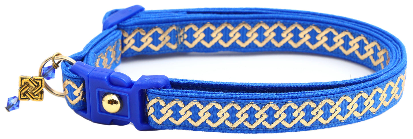 Gold Knots Breakaway Cat Collar-2