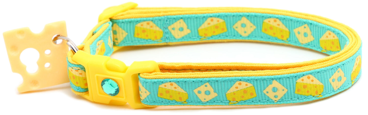Cheese Breakaway Cat Collar-29