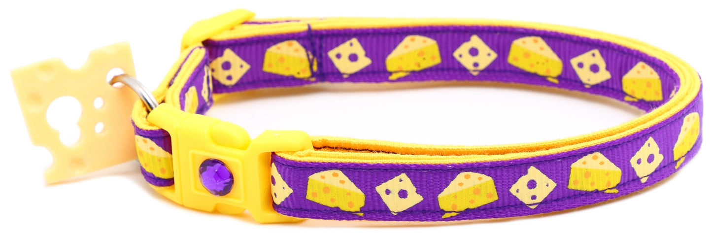 Cheese Breakaway Cat Collar-30