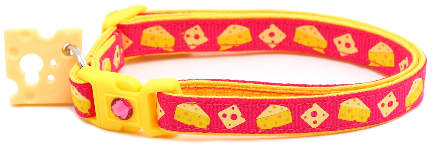 Cheese Breakaway Cat Collar-3