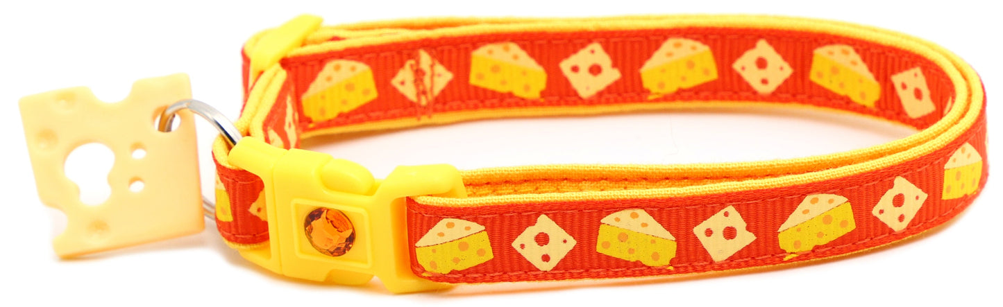 Cheese Breakaway Cat Collar-32