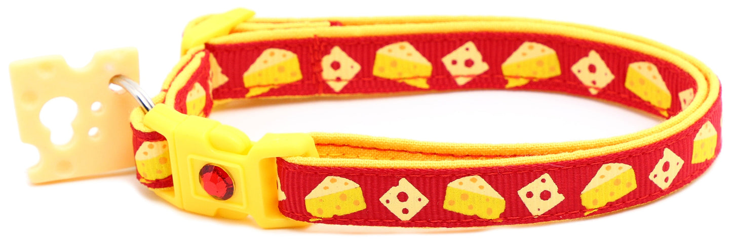 Cheese Breakaway Cat Collar-31