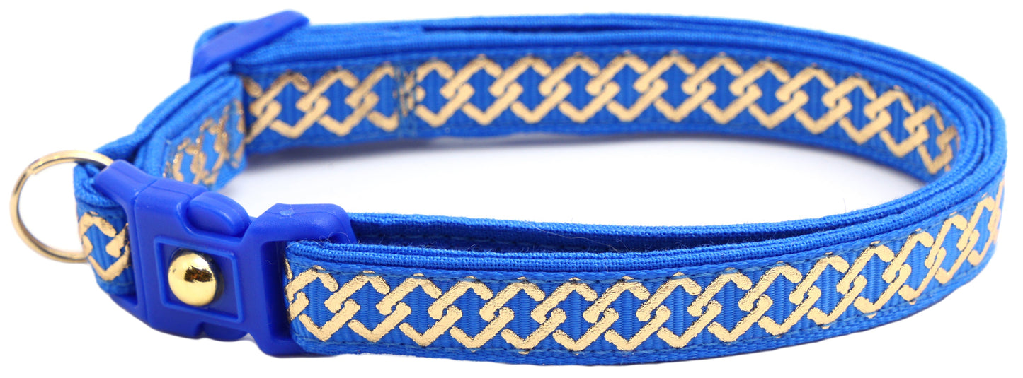 Gold Knots Breakaway Cat Collar-3