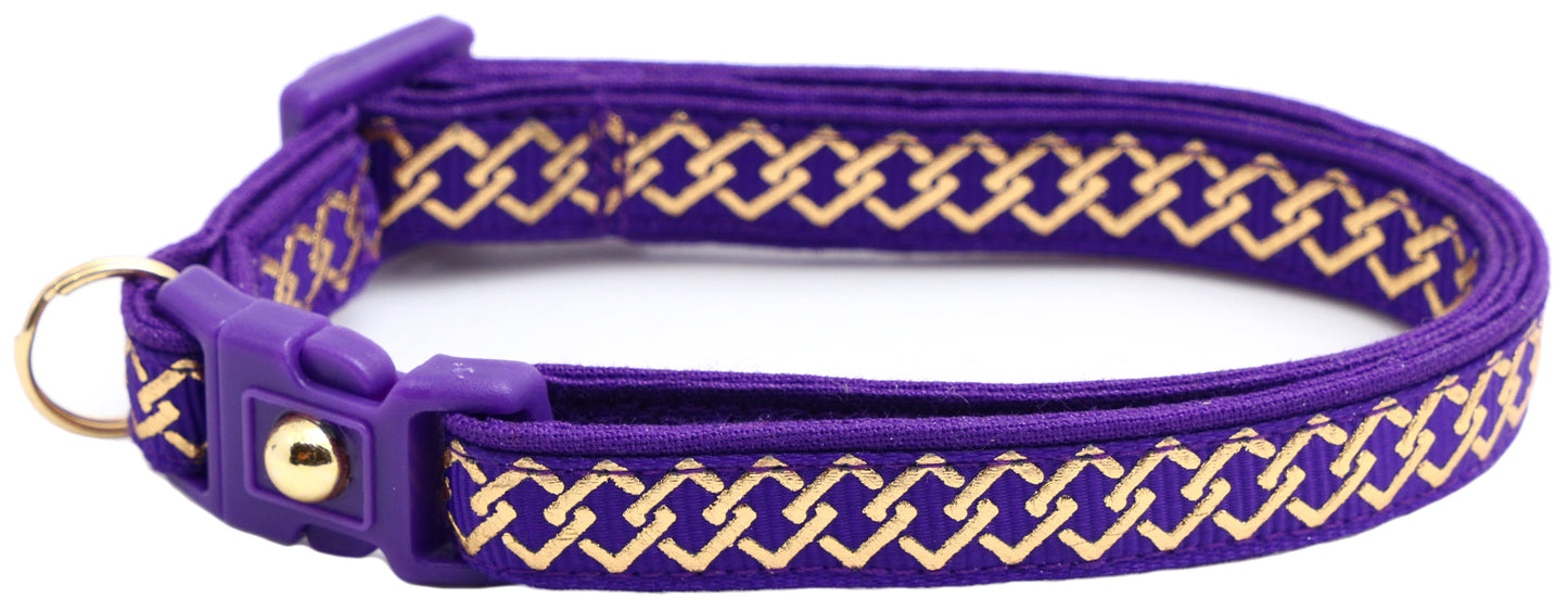 Gold Knots Breakaway Cat Collar-32