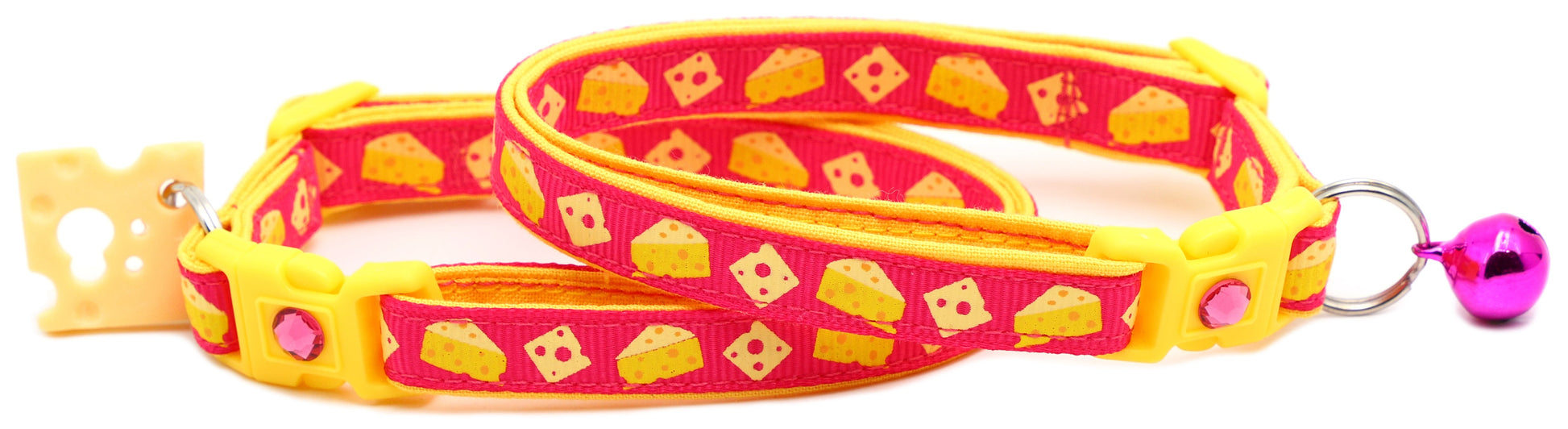 Cheese Breakaway Cat Collar-4