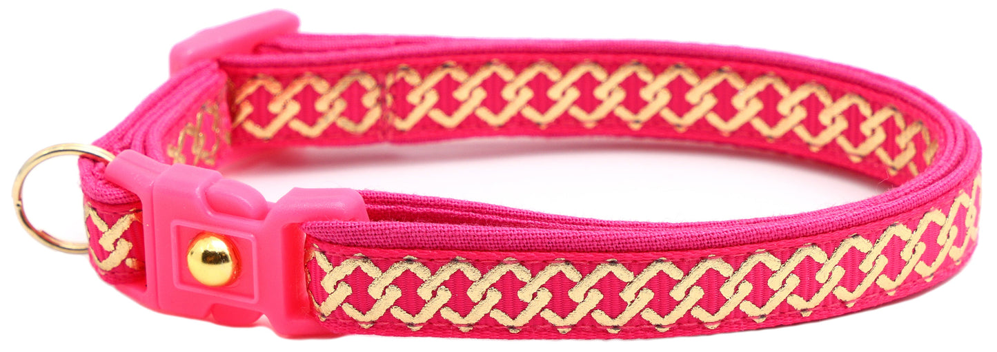 Gold Knots Breakaway Cat Collar-31