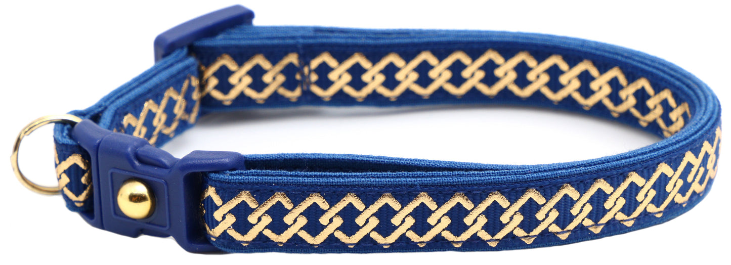 Gold Knots Breakaway Cat Collar-30