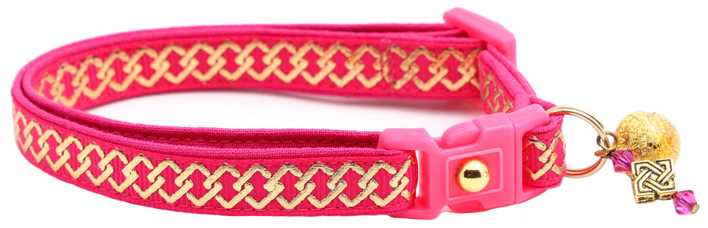 Gold Knots Breakaway Cat Collar-24