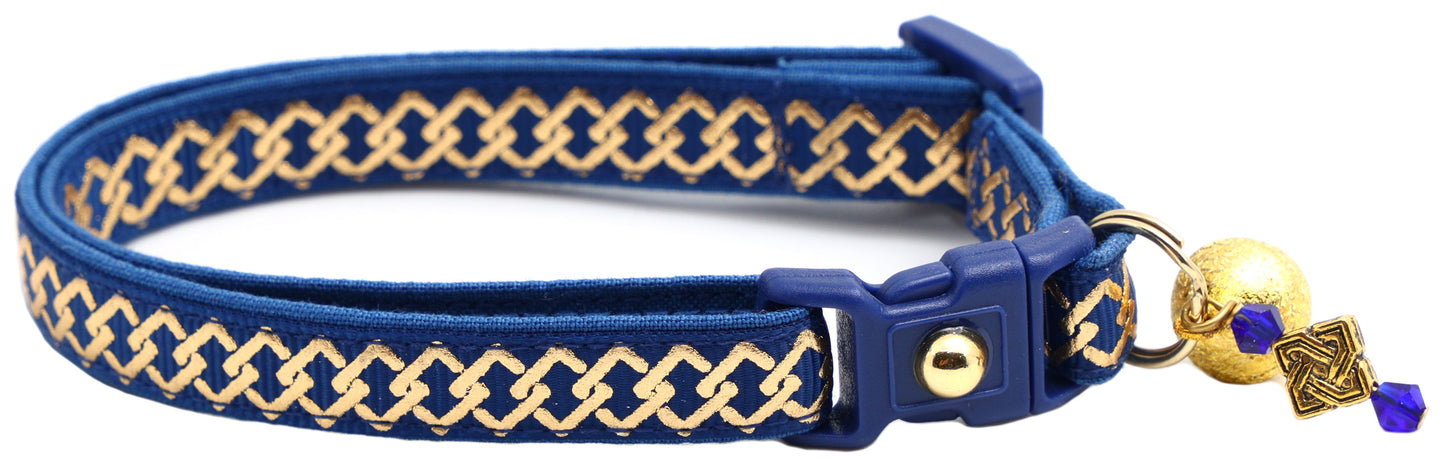 Gold Knots Breakaway Cat Collar-23