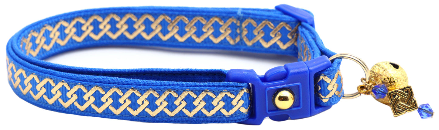 Gold Knots Breakaway Cat Collar-4