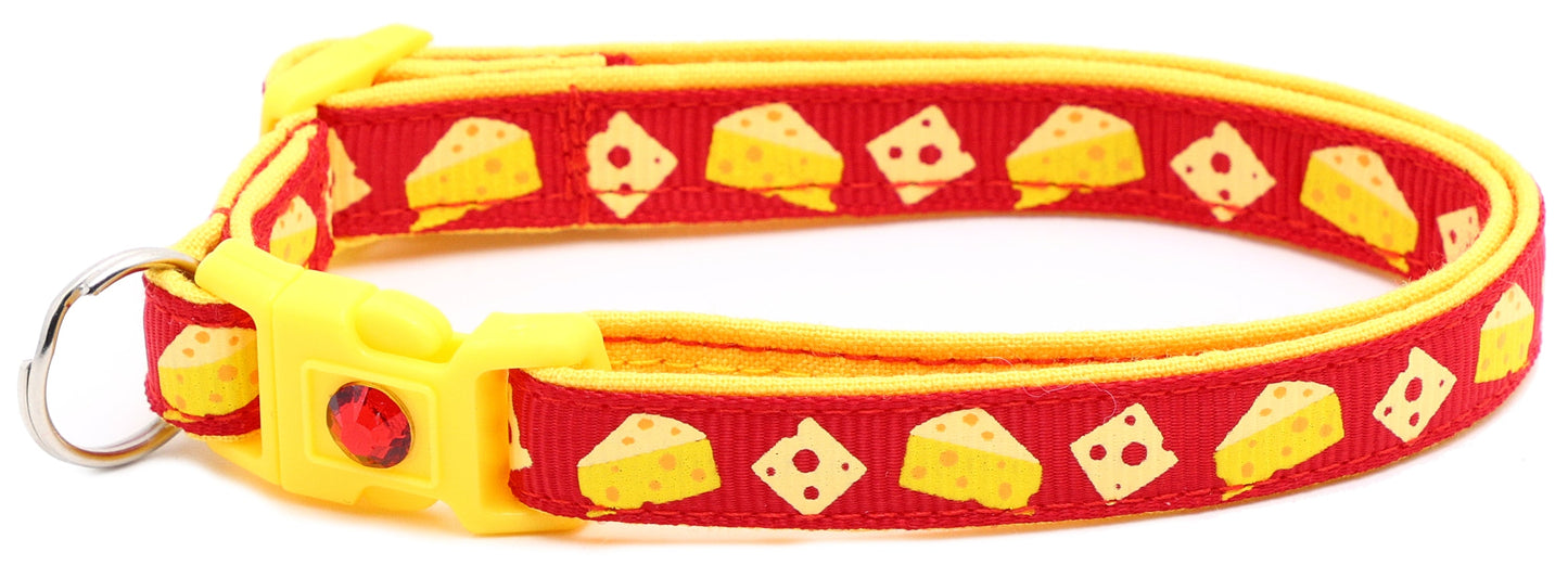 Cheese Breakaway Cat Collar-63