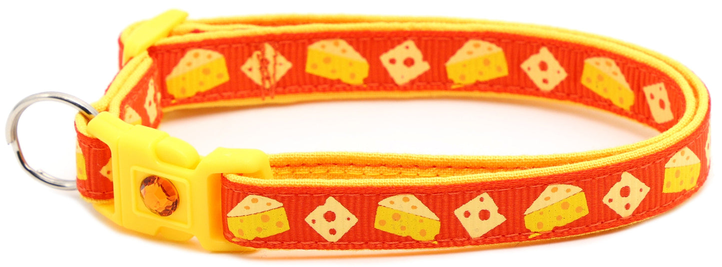 Cheese Breakaway Cat Collar-64