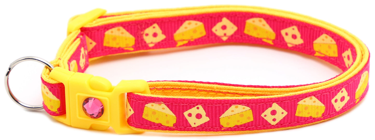 Cheese Breakaway Cat Collar-59
