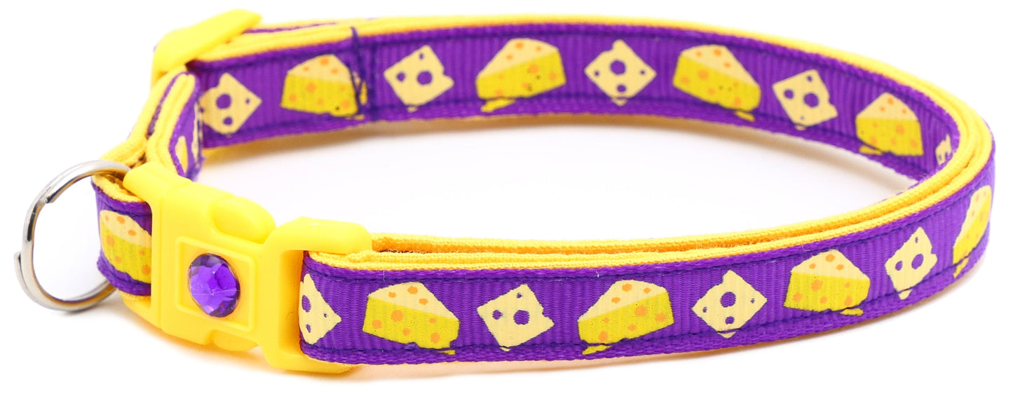 Cheese Breakaway Cat Collar-62