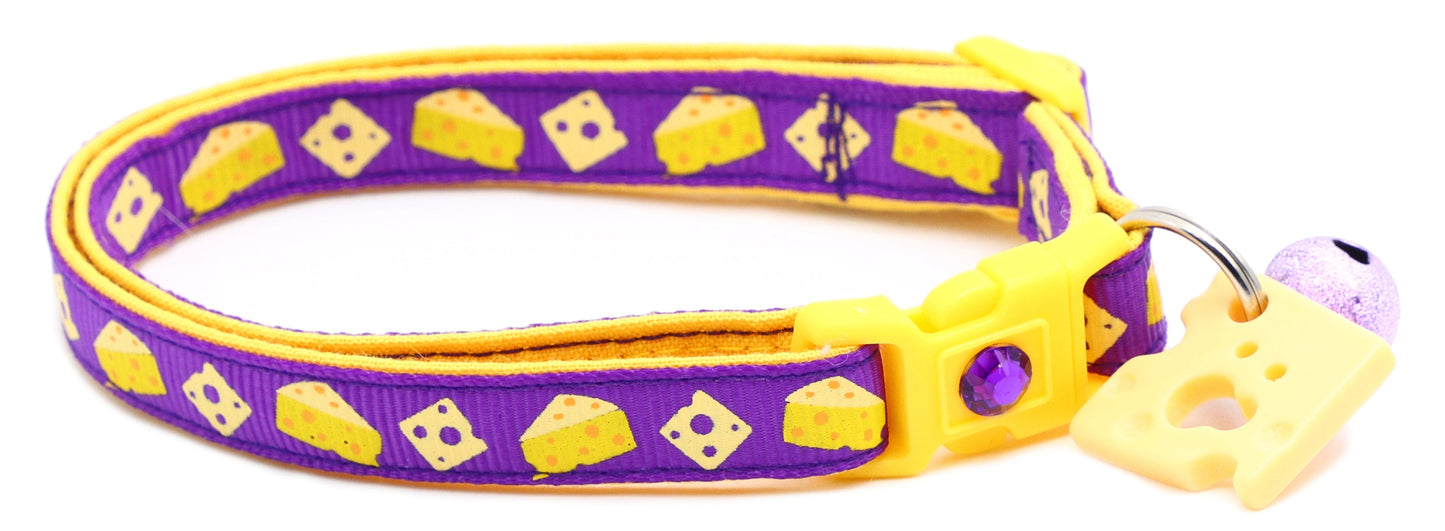 Cheese Breakaway Cat Collar-46
