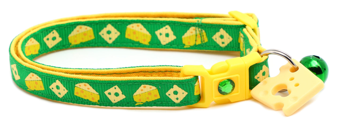Cheese Breakaway Cat Collar-49