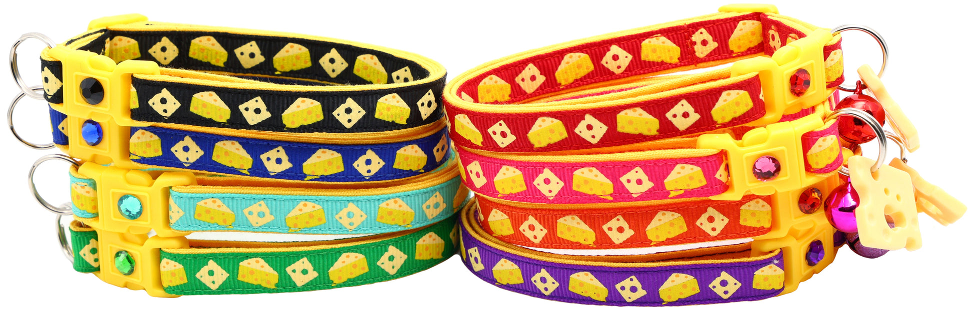 Cheese Breakaway Cat Collar-1