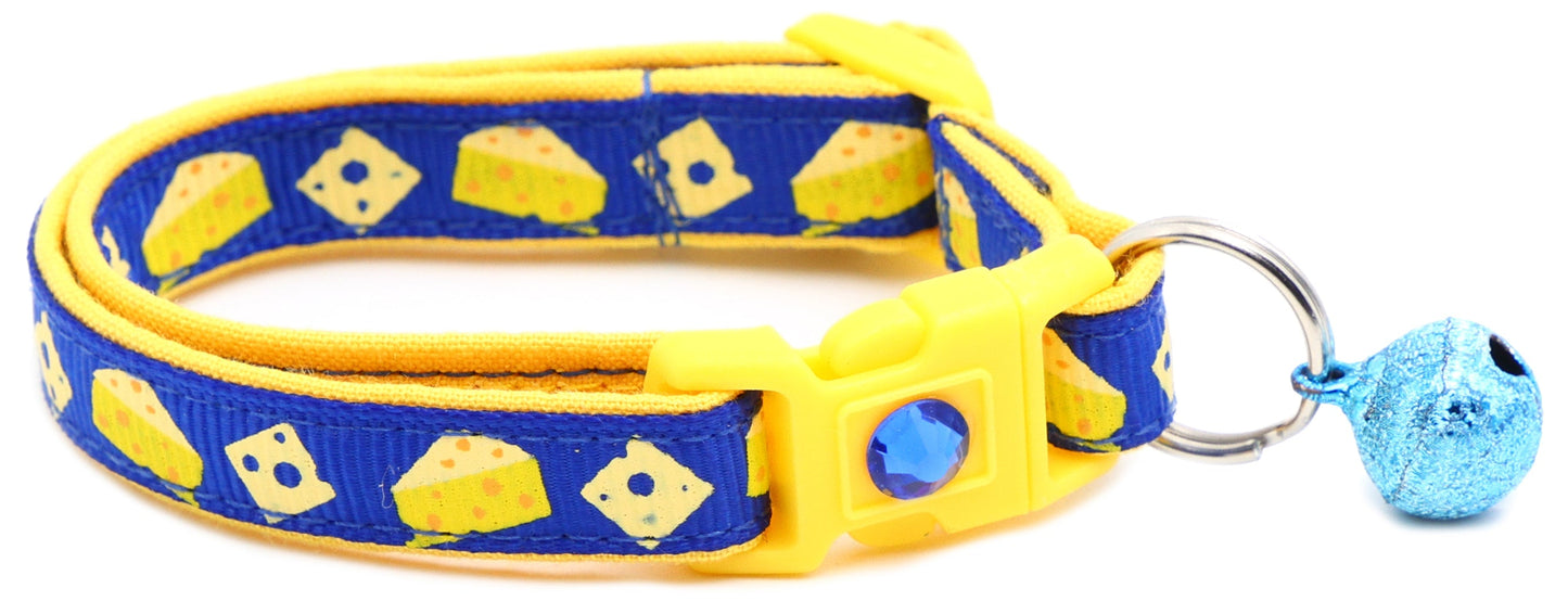 Cheese Breakaway Cat Collar-12