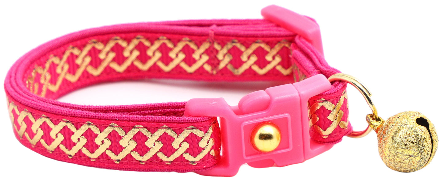 Gold Knots Breakaway Cat Collar-7