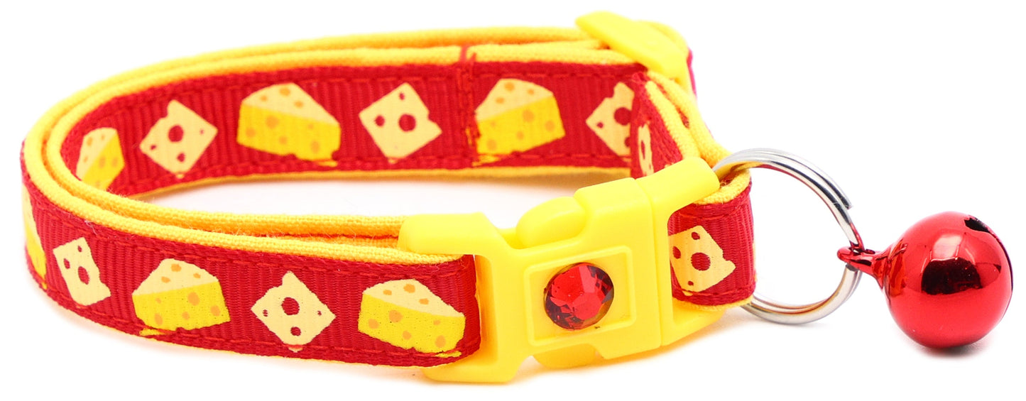 Cheese Breakaway Cat Collar-9