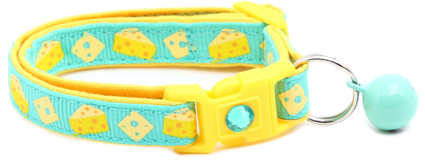 Cheese Breakaway Cat Collar-7