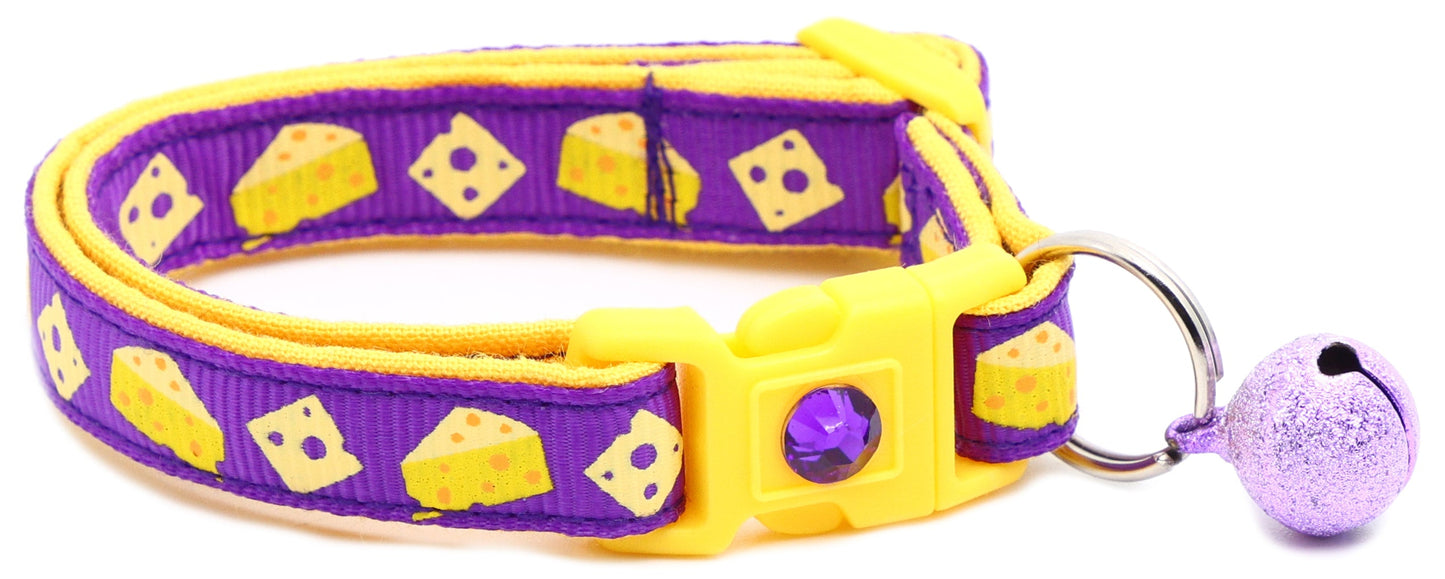 Cheese Breakaway Cat Collar-8