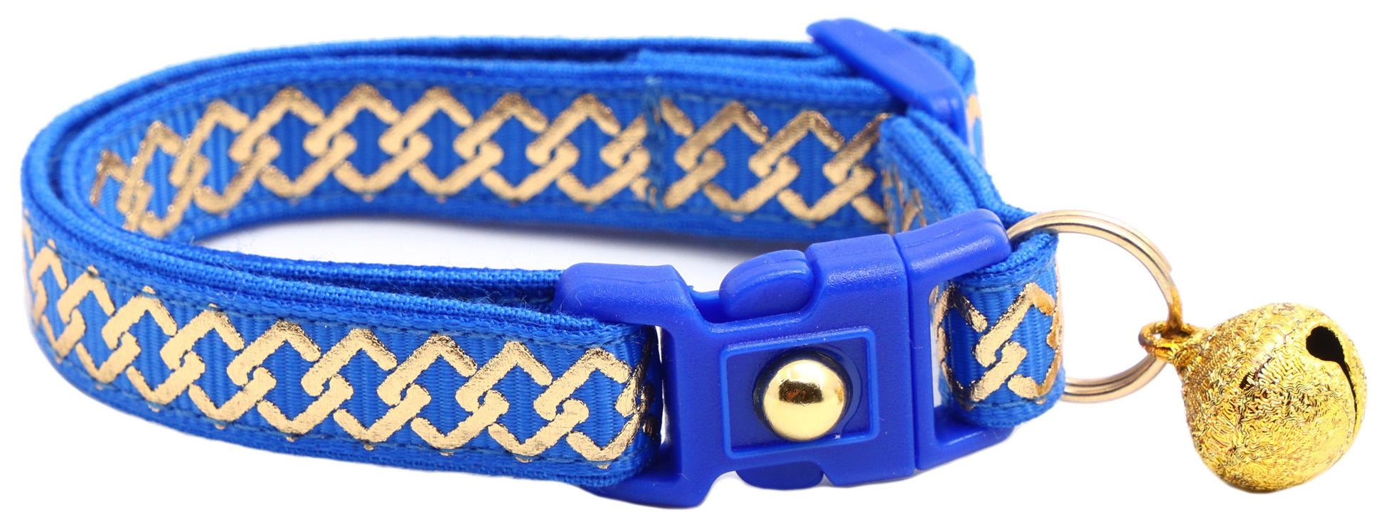 Gold Knots Breakaway Cat Collar-5