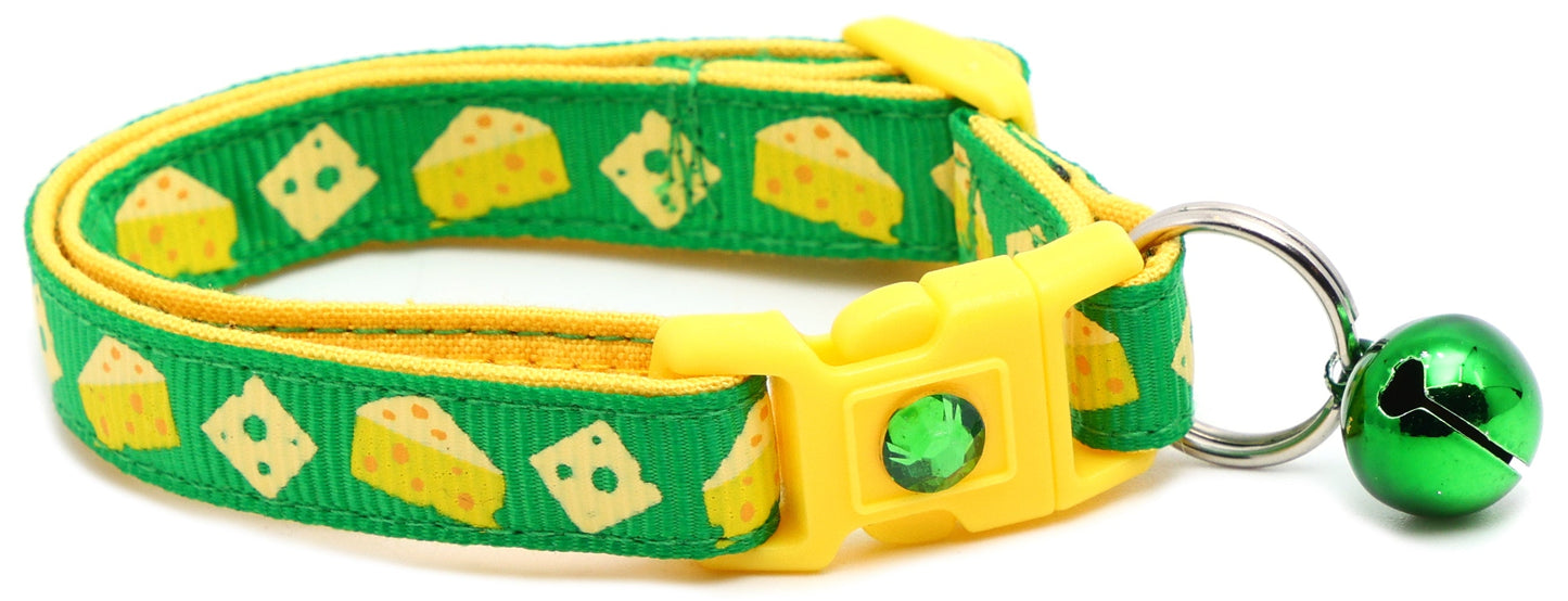 Cheese Breakaway Cat Collar-11