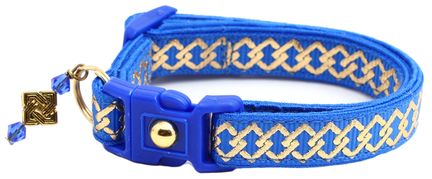 Gold Knots Breakaway Cat Collar-12