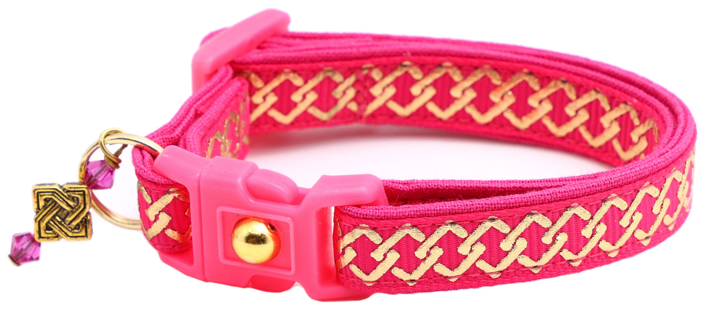 Gold Knots Breakaway Cat Collar-14