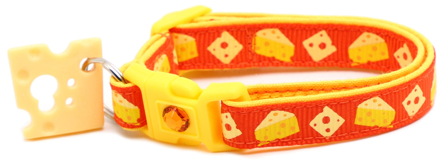 Cheese Breakaway Cat Collar-25