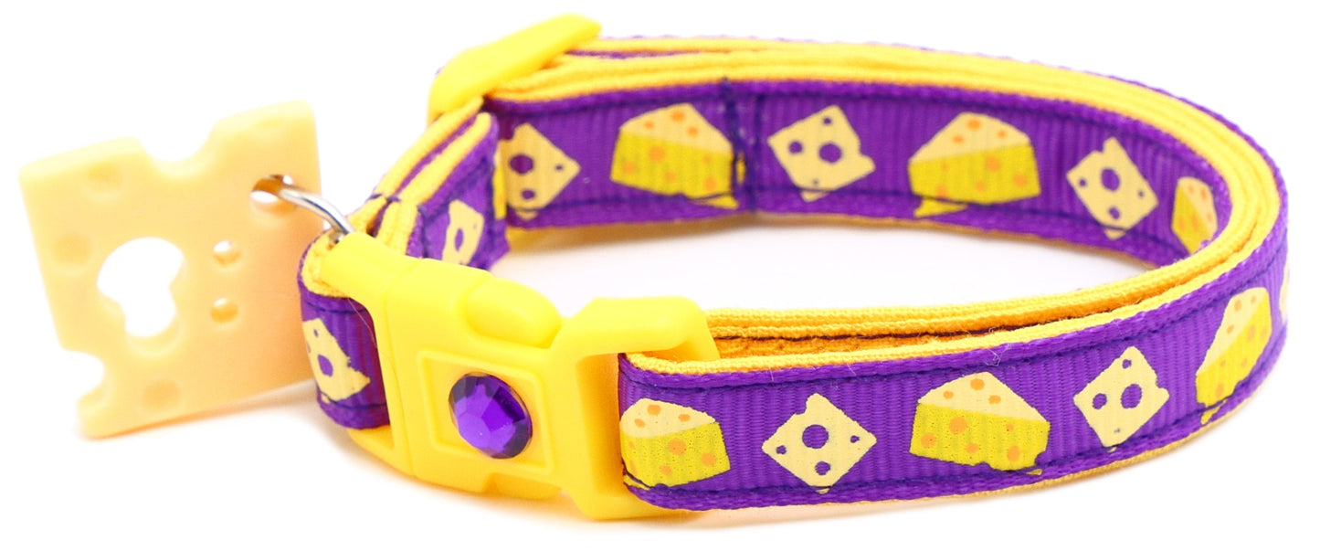 Cheese Breakaway Cat Collar-23