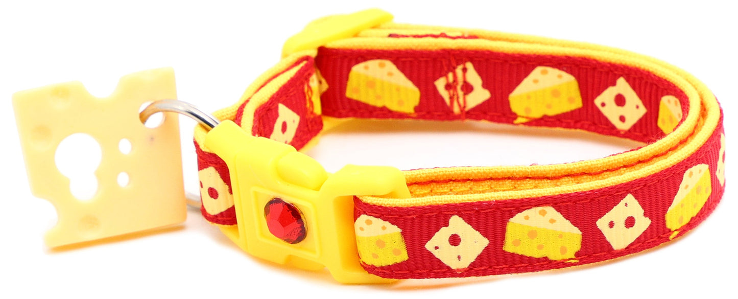 Cheese Breakaway Cat Collar-24
