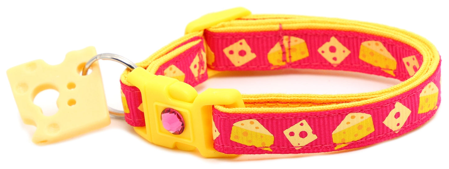 Cheese Breakaway Cat Collar-20