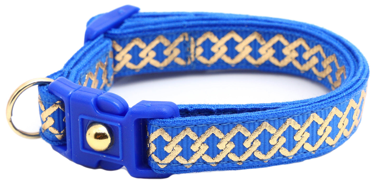 Gold Knots Breakaway Cat Collar-26