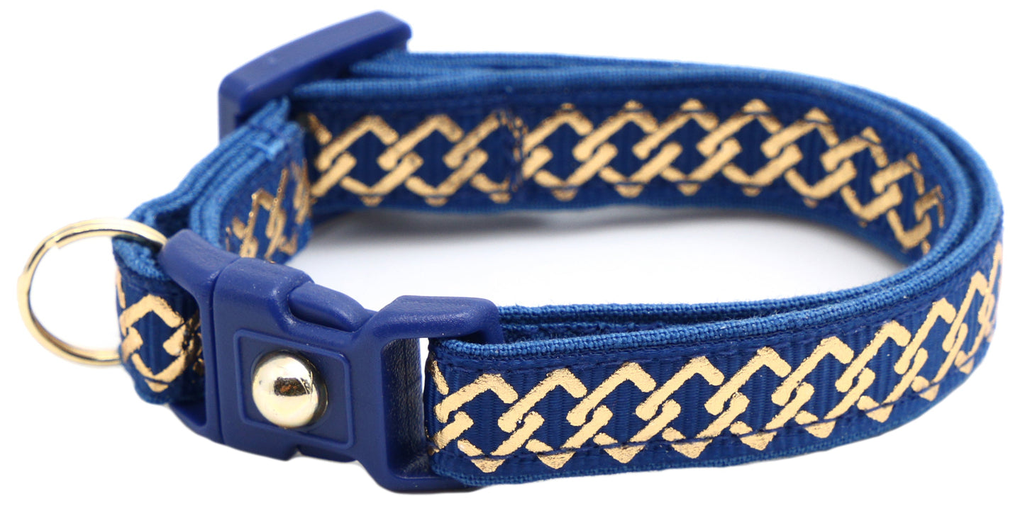 Gold Knots Breakaway Cat Collar-27