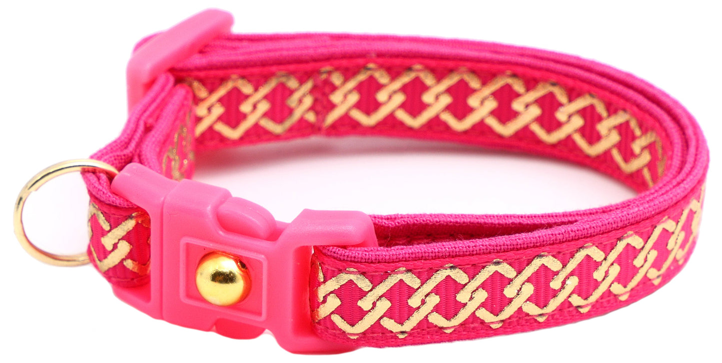 Gold Knots Breakaway Cat Collar-28