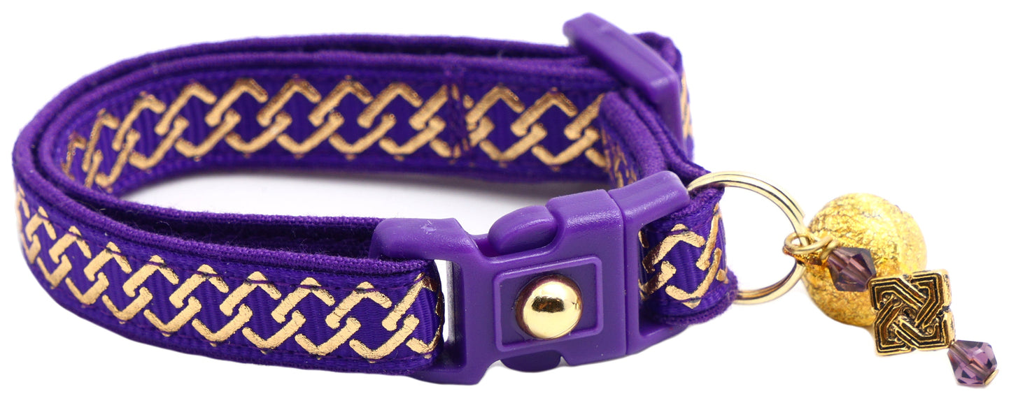 Gold Knots Breakaway Cat Collar-22
