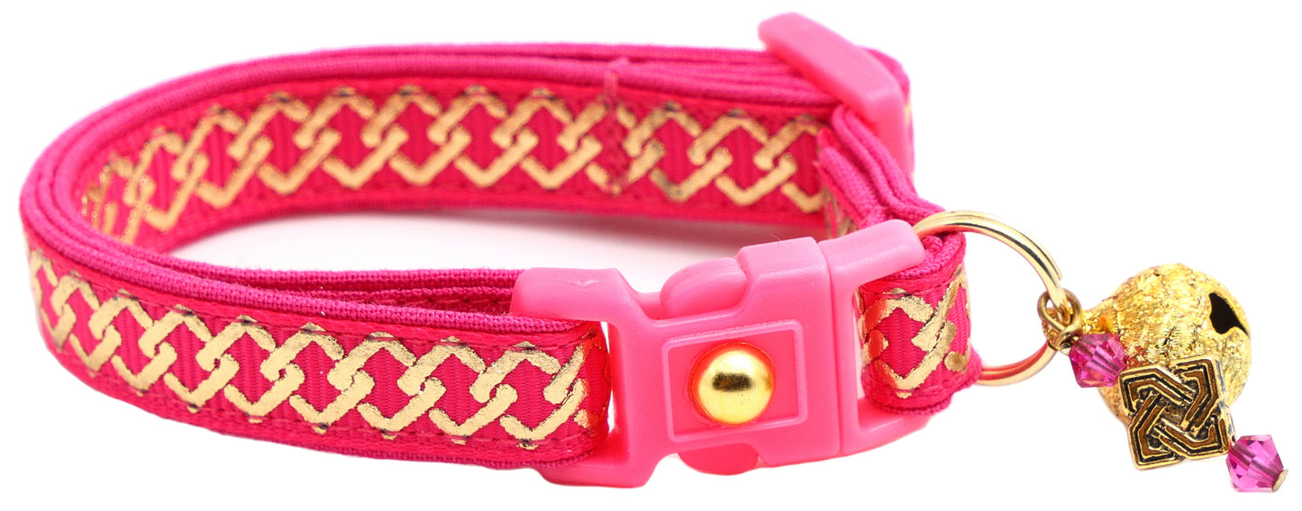 Gold Knots Breakaway Cat Collar-21