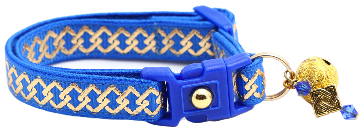 Gold Knots Breakaway Cat Collar-19