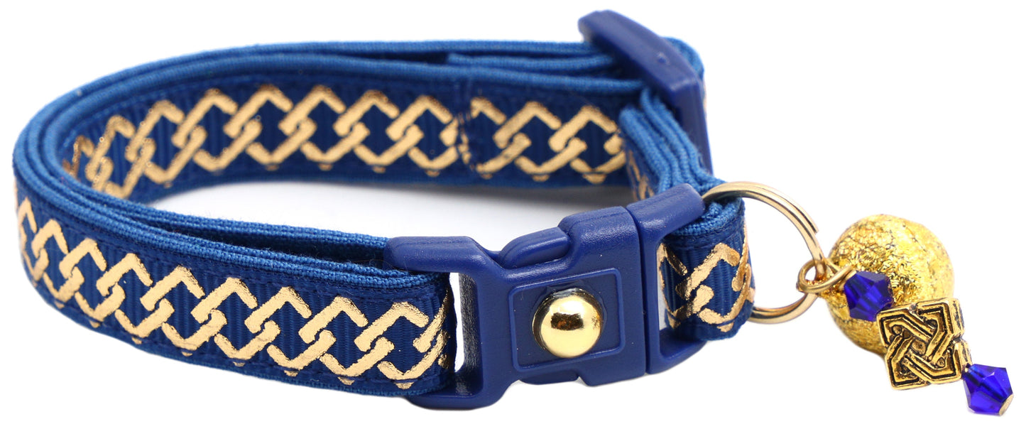Gold Knots Breakaway Cat Collar-20