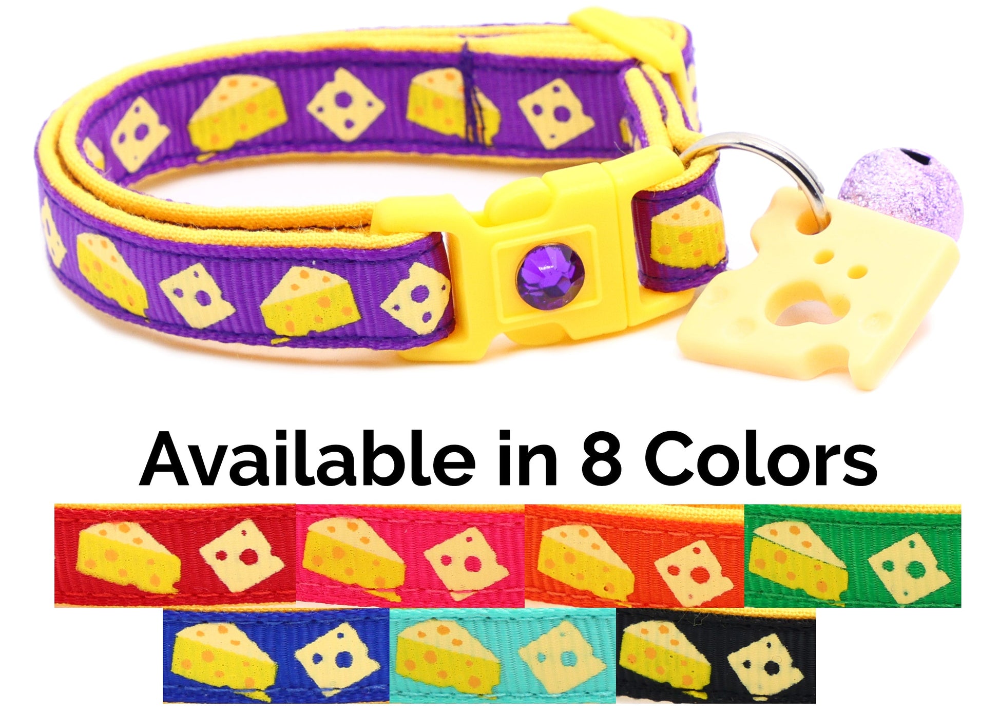 Cheese Breakaway Cat Collar-0