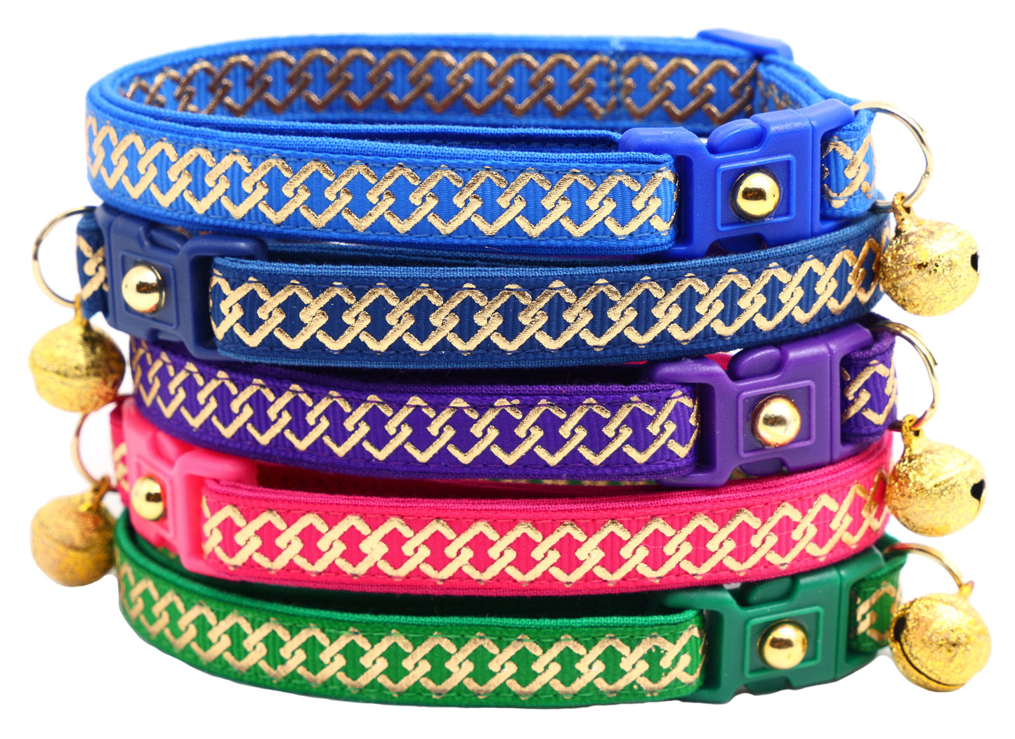 Gold Knots Breakaway Cat Collar-0