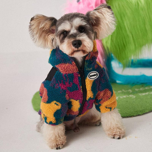 Autumn And Winter Camouflage Thick Dog Clothes For Small And Medium-Sized Pets-1